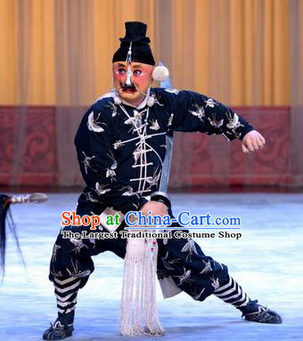 Nine Dragons Cup Chinese Peking Opera Takefu Garment Costumes and Headwear Beijing Opera Wusheng Apparels Clothing