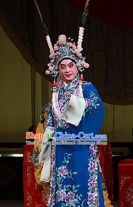 Jiu Jiang Kou Chinese Peking Opera Young Male Garment Costumes and Headwear Beijing Opera Wusheng Apparels Takefu Clothing