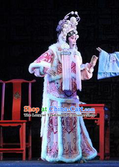 Chinese Beijing Opera Tao Ma Tan Apparels Yue Zhao Sai Bei Costumes and Headdress Traditional Peking Opera Female General Dress Garment