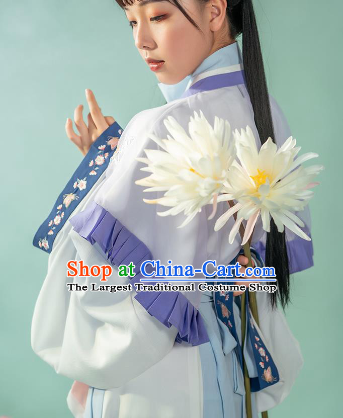 Chinese Ancient Goddess Palace Lady Hanfu Dress Garment Apparels Traditional Jin Dynasty Royal Princess Historical Costumes for Women
