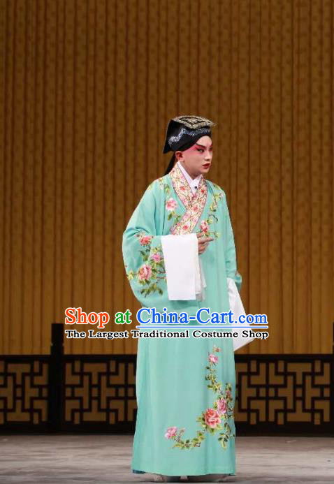 Hua Tian Cuo Chinese Peking Opera Scholar Bian Ji Garment Costumes and Headwear Beijing Opera Xiaosheng Niche Apparels Young Male Clothing