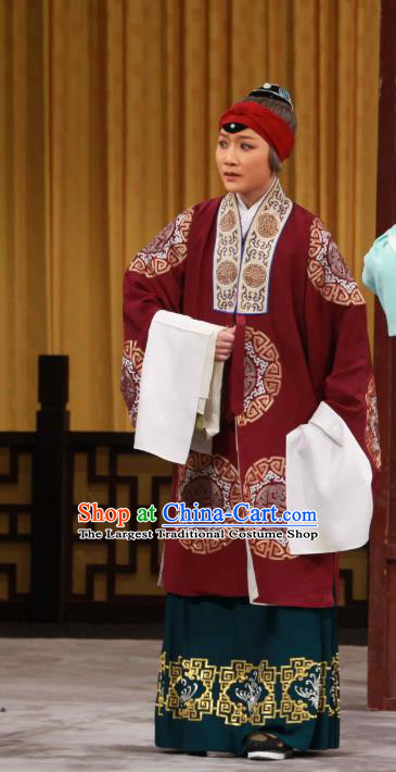Chinese Beijing Opera Pantaloon Zheng Jingchi Apparels Huo Xiaoyu Costumes and Headpieces Traditional Peking Opera Elderly Female Dress Dame Garment