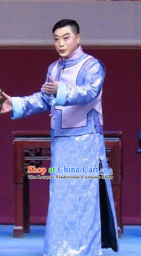 Zhao Yunniang Chinese Ping Opera Republican Period Young Male Garment Costumes Pingju Opera Elderly Childe Apparels Clothing