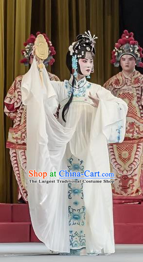 Chinese Sichuan Opera Diva Liu Yuzhi Costumes and Hair Accessories Traditional Peking Opera Hua Tan Dress Young Beauty Apparels