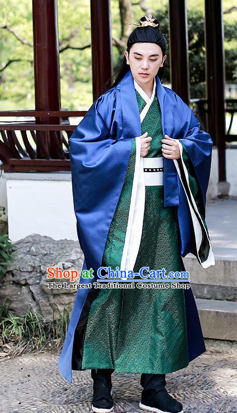 Chinese Traditional Ming Dynasty Swordsman Hanfu Clothing Ancient Drama Noble Prince Garment Historical Costumes for Men