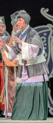 Chinese Sichuan Opera Old Woman Garment Costumes and Hair Accessories Bao En Ji Traditional Peking Opera Beggar Female Dress Apparels