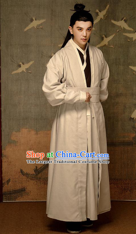 Chinese Traditional Song Dynasty Swordsman Hanfu Clothing Ancient Drama Kawaler Garment Civilian Male Historical Costumes