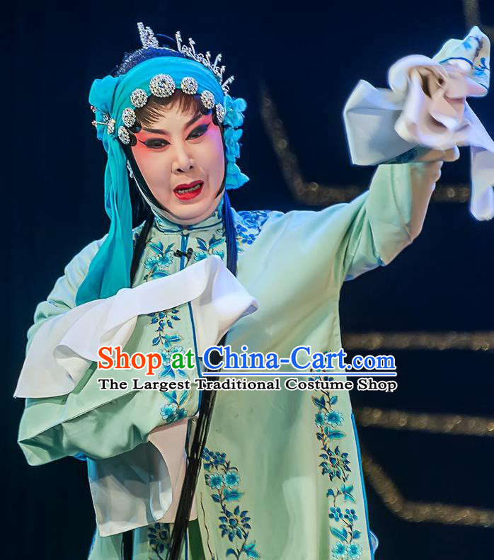 Chinese Sichuan Opera Diva Xue Yan Garment Costumes and Hair Accessories Ci Tang Chen Traditional Peking Opera Actress Dress Distress Maiden Apparels