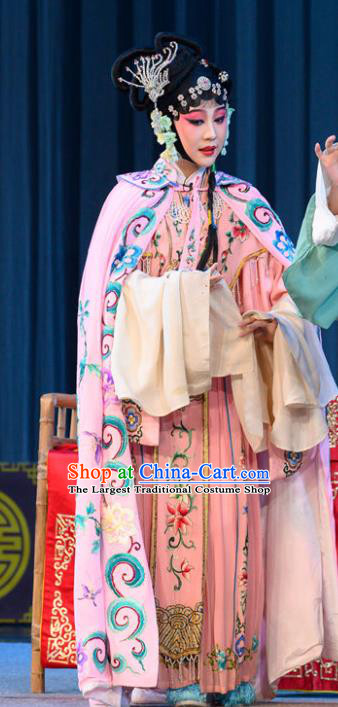 Chinese Sichuan Opera Actress Garment Costumes and Hair Accessories Gui Zhou Traditional Peking Opera Geisha Du Shiniang Dress Hua Tan Apparels