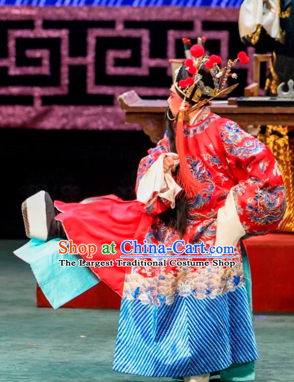 Qin Xianglian Chinese Sichuan Opera Laosheng Apparels Costumes and Headpieces Peking Opera Elderly Male Garment Scholar Chen Shimei Clothing