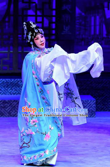Chinese Beijing Opera Hua Tan Apparels Costumes and Headpieces Traditional Peking Opera Young Female Dress Actress Zhu Lianxiu Garment