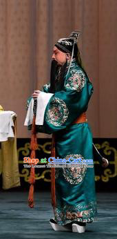 Changban Po Hanjin Kou Chinese Peking Opera Laosheng Liu Bei Garment Costumes and Headwear Beijing Opera Elderly Male Apparels Clothing