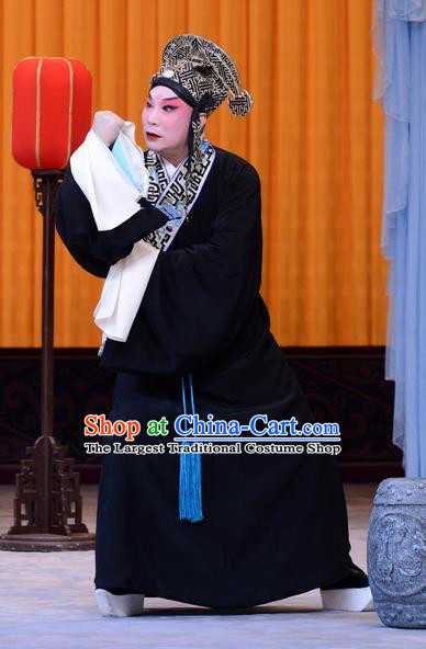 Sister Thirteen Chinese Peking Opera Scholar An Ji Garment Costumes and Headwear Beijing Opera Xiaosheng Apparels Young Male Clothing