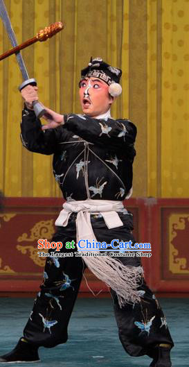 Yan Yang Tower Chinese Peking Opera Martial Male Garment Costumes and Headwear Beijing Opera Takefu Apparels Clothing