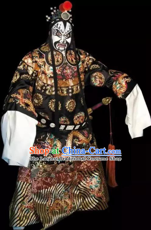 Han Gong Jing Hun Chinese Peking Opera Royal Duke Garment Costumes and Headwear Beijing Opera Elderly Male Yao Gang Apparels Clothing