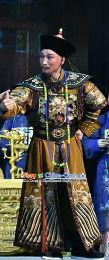 Xiaozhuang Changge Chinese Shanxi Opera Royal Highness Apparels Costumes and Headpieces Traditional Jin Opera Garment Qing Dynasty Noble Prince Clothing