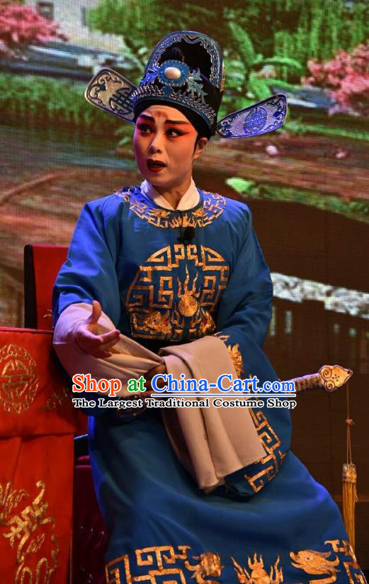Red Book Sword Chinese Shanxi Opera Scholar Apparels Costumes and Headpieces Traditional Jin Opera Xiaosheng Garment Niche Clothing