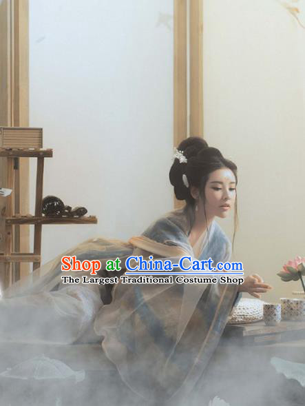 Chinese Traditional Apparels Tang Dynasty Palace Princess Historical Costumes Ancient Goddess Dance Hanfu Dress for Women