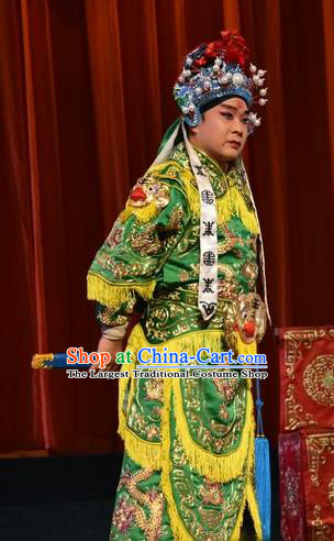 Mulan Joins the Army Chinese Shanxi Opera Wusheng Apparels Costumes and Headpieces Traditional Jin Opera Takefu Garment Martial Male Clothing