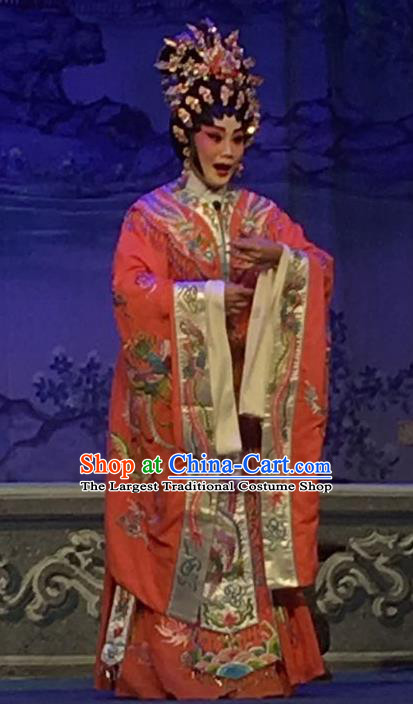 Chinese Cantonese Opera Actress Garment Story of the Violet Hairpin Costumes and Headdress Traditional Guangdong Opera Diva Huo Xiaoyu Apparels Young Female Dress