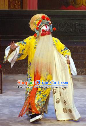 Story of the Violet Hairpin Chinese Guangdong Opera Duke Apparels Costumes and Headpieces Traditional Cantonese Opera Jing Garment Swordsman Clothing