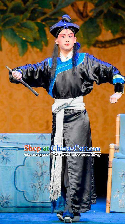 Da Bing Chinese Sichuan Opera Hero Apparels Costumes and Headpieces Peking Opera Highlights Martial Male Garment Swordsman Wu Song Clothing