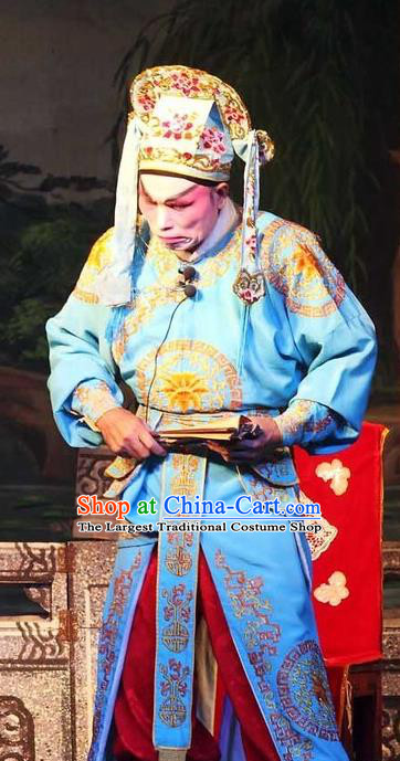 The Mad Monk by the Sea Chinese Guangdong Opera Bully Apparels Costumes and Headwear Traditional Cantonese Opera Local Tyrant Garment Ling Tianyan Clothing