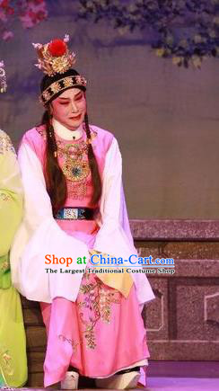 Chinese Guangdong Opera Niche Apparels Costumes and Headwear Traditional Cantonese Opera Young Male Garment Childe Jia Baoyu Clothing