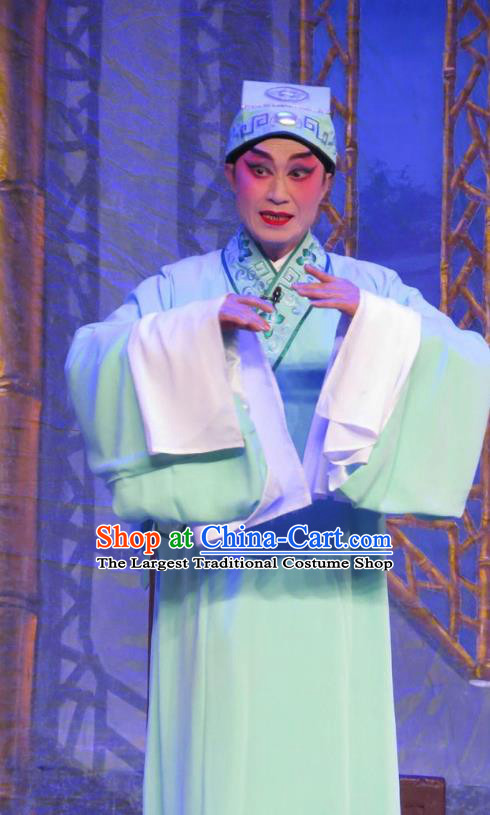 Wu Nv Bai Shou Chinese Guangdong Opera Scholar Zou Yinglong Apparels Costumes and Headwear Traditional Cantonese Opera Xiaosheng Garment Gifted Youth Clothing