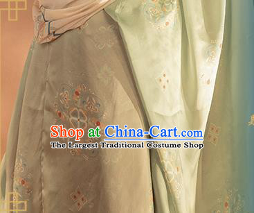Chinese Traditional Tang Dynasty Noble Female Apparels Ancient Imperial Consort Embroidered Hanfu Dress Historical Costumes Complete Set
