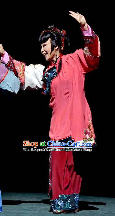 Chinese Sichuan Opera Highlights Young Female Garment Costumes and Headdress The Sound of Bell Traditional Peking Opera Diva Dress Actress Ge Laifeng Apparels