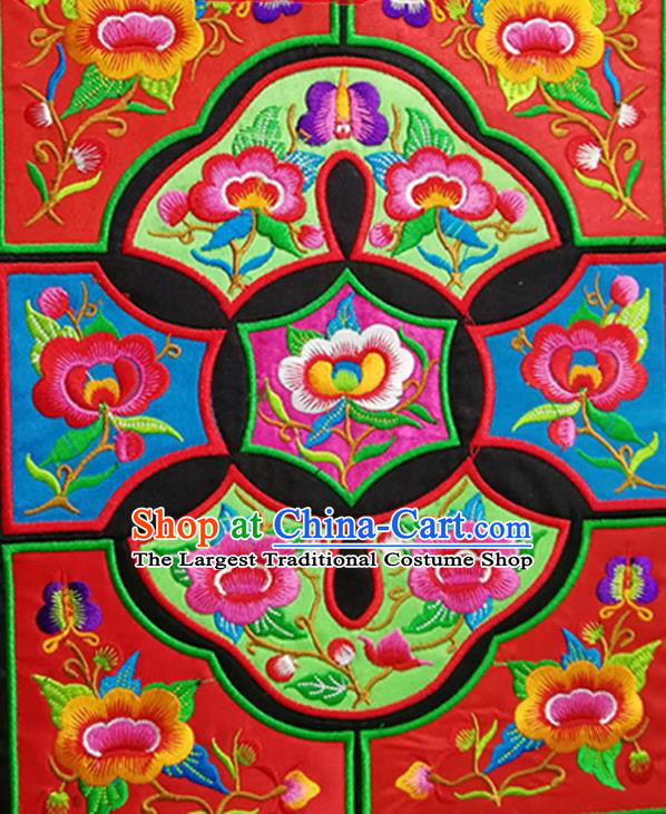 Chinese Traditional Embroidered Flowers Patch Decoration Embroidery Applique Craft Embroidered Accessories