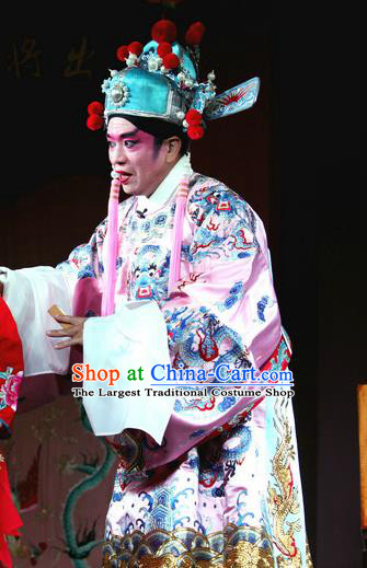 He Gong Huan Qing Chinese Sichuan Opera Royal Highness Apparels Costumes and Headpieces Peking Opera Highlights Young Male Garment Prince Xiao Yan Clothing