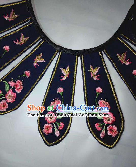 Chinese Traditional Embroidery Craft Embroidered Shoulder Accessories Embroidered Navy Cloud Shoulder