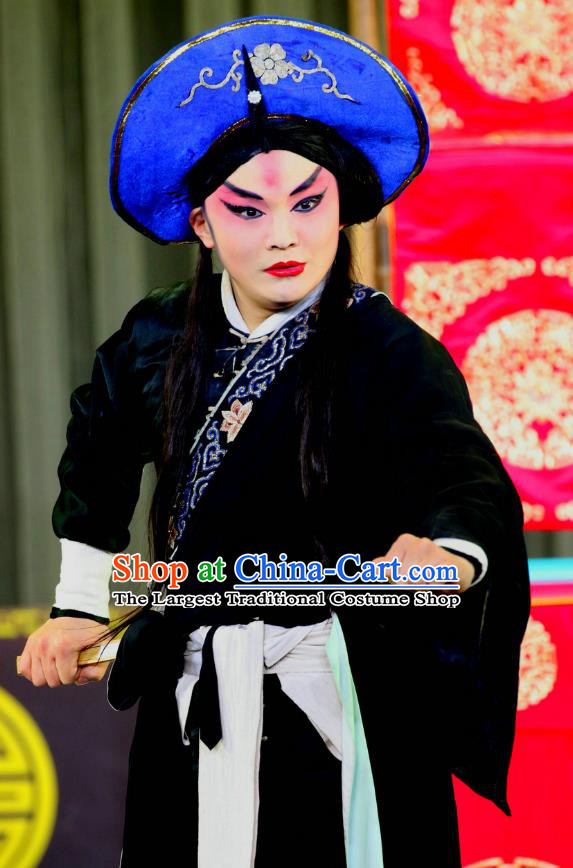 Da Hu Shou Xiao Chinese Sichuan Opera Goatherd An Jingsi Apparels Costumes and Headpieces Peking Opera Highlights Martial Male Garment Wusheng Clothing