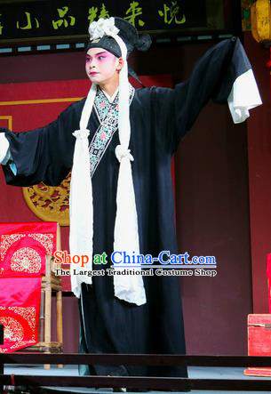 Jin Dian Jing Song Chinese Sichuan Opera Xiaosheng Apparels Costumes and Headpieces Peking Opera Highlights Garment Niche Han Feng Clothing