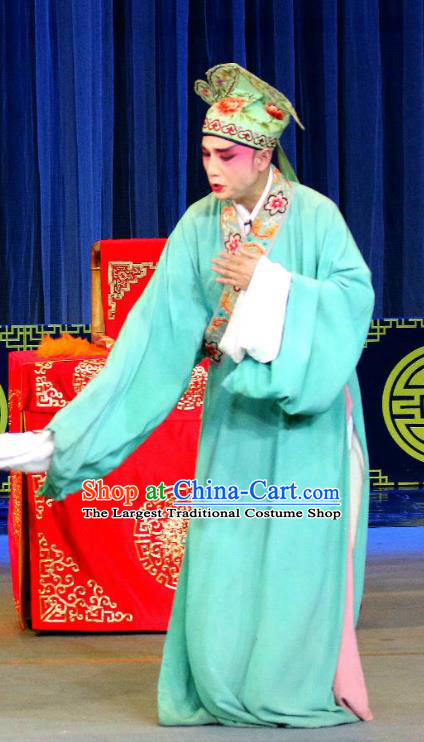 Xi Yi Chinese Sichuan Opera Xiaosheng Apparels Costumes and Headpieces Peking Opera Highlights Young Male Garment Scholar Dou Yi Clothing