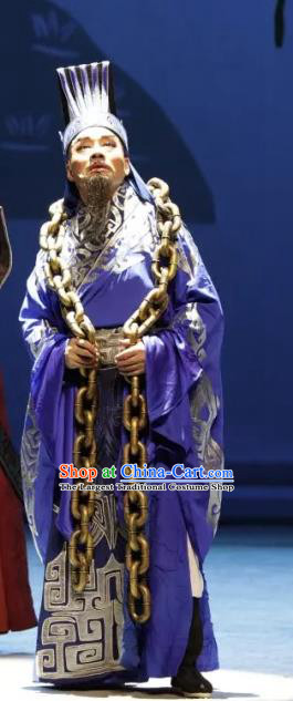 Luo Xiahong Chinese Sichuan Opera Official Apparels Costumes and Headpieces Peking Opera Highlights Astronomer Garment Minister Clothing