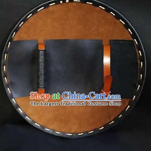 Traditional Chinese Ming Dynasty Infantry Wood Shield Ancient Warrior Soldier Beast Pattern Protect Accessories for Men