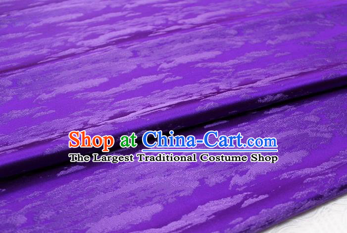Chinese Cheongsam Classical Pattern Design Purple Brocade Asian Traditional Tapestry Material DIY Satin Damask Mongolian Robe Silk Fabric