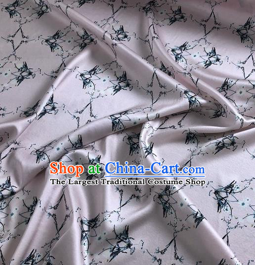 Chinese Classical Bouquet Pattern Pink Watered Gauze Asian Top Quality Silk Material Hanfu Dress Brocade Cheongsam Cloth Fabric