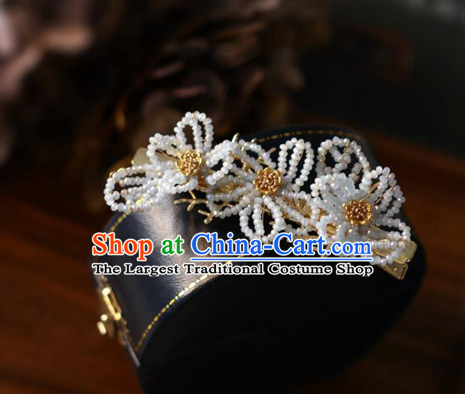 Handmade Retro Wedding Beads Hair Claw Top Grade Hair Accessories Hair Stick Hair Pin for Women