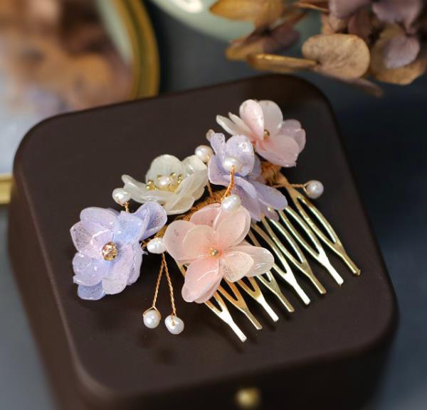 Handmade Retro Flowers Hair Comb Top Grade Hair Accessories Hair Stick Hair Pin for Women