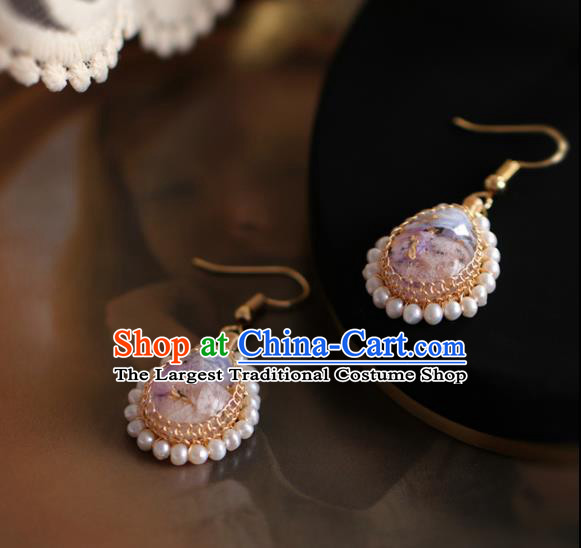 Princess Handmade Pearls Earrings Fashion Jewelry Accessories Classical Eardrop for Women