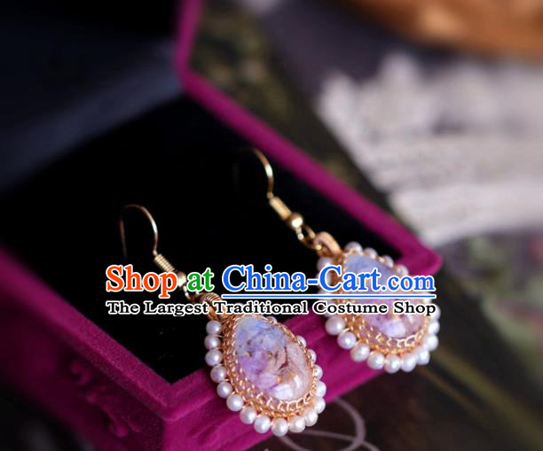 Princess Handmade Pearls Earrings Fashion Jewelry Accessories Classical Eardrop for Women