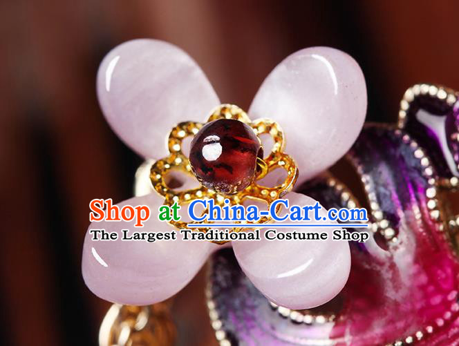 Traditional Chinese Red Fish Ear Accessories Handmade Eardrop National Cheongsam Fragrans Earrings for Women