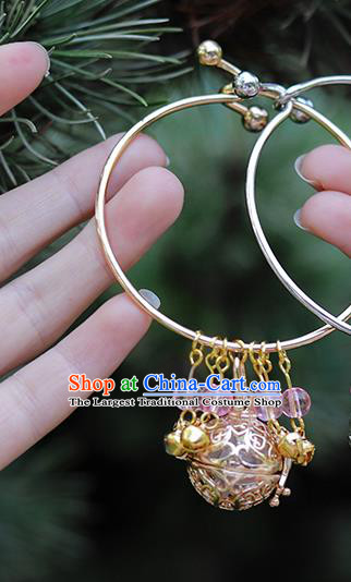 Top Grade Chinese Classical Jewelry Accessories Handmade Ancient Hanfu Golden Bells Sachet Bracelet for Women