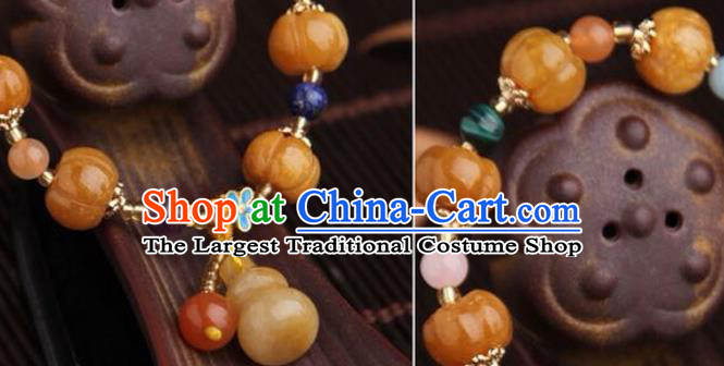 Top Grade Chinese Classical Ming Dynasty Stone Jewelry Accessories Handmade Ancient Hanfu Bracelet for Women