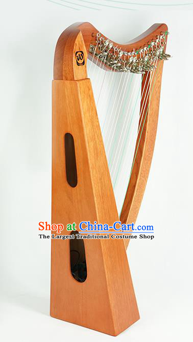 Europe Traditional Musical Instruments Ireland Harp Handmade Wood String Instrument