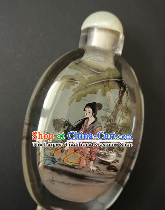 Chinese Snuff Bottle Traditional Handmade Painting Palace Lady Snuff Bottles